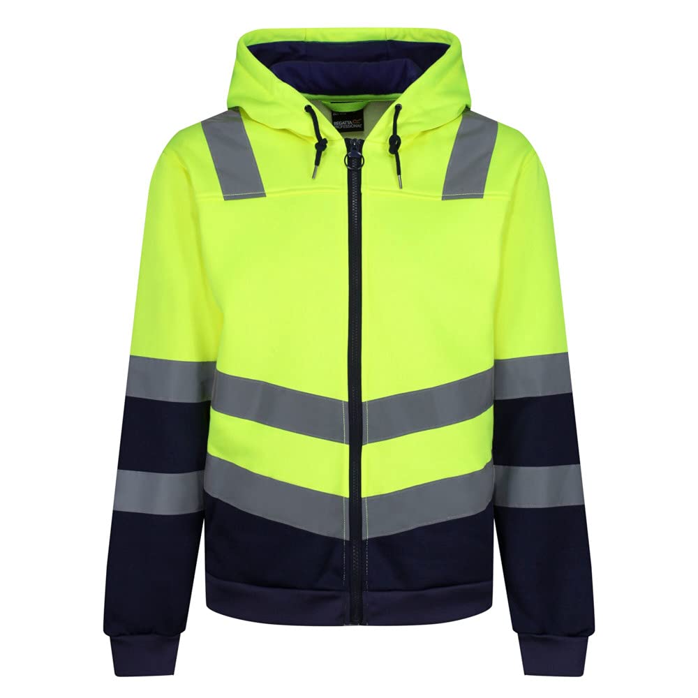 Regatta Men's Pro Polycotton Hi-Vis Chevron Hi-Vis Jacket Yellow Extra Large