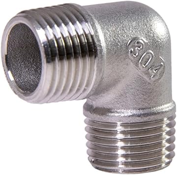 90 Degree 1-1/2" Male to Male Thread Elbow NPT Stainless Steel 304 Threaded Cast Pipe Fitting
