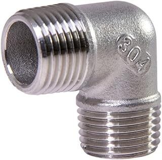 LOZOME 90 Degree 3/4" Male to Male Thread Elbow NPT Stainless Steel 304 Threaded Cast Pipe Fitting