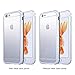 iPhone 6 Plus Case, KEWEK Aluminum Metal Bumper Frame (No Signal Reduce) with Shock Absorbing Flexible TPU Inner Dual Layer for iPhone 6s Plus, Silver