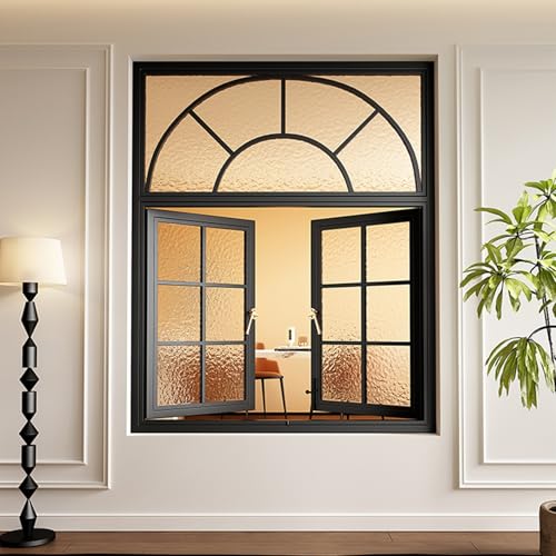 Duża obudowa do montażu podtynkowego w stylu vintage, podwójne szkło ze stali węglowej do kuchni i kawiarni, 40 x 80 cm, zapasowa, stylowa czarna ramka do dekoracji loftu
