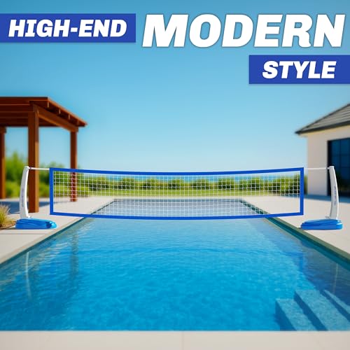 GoSports Splash Net PRO Pool Volleyball Net Includes 2 Water Volleyballs and Pump