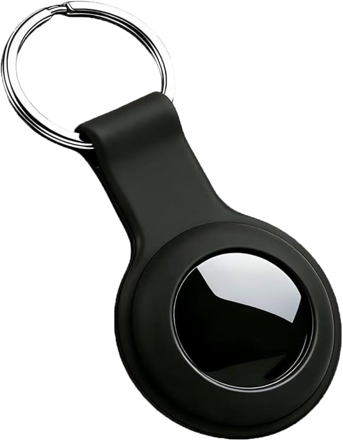 Smart GPS Tracker Bluetooth Tracker, Keys Finder and Item Locator for Keys, Bags and More. Phone Finder. Both iOS and Android Compatible. (Black)-No Monthly Fee