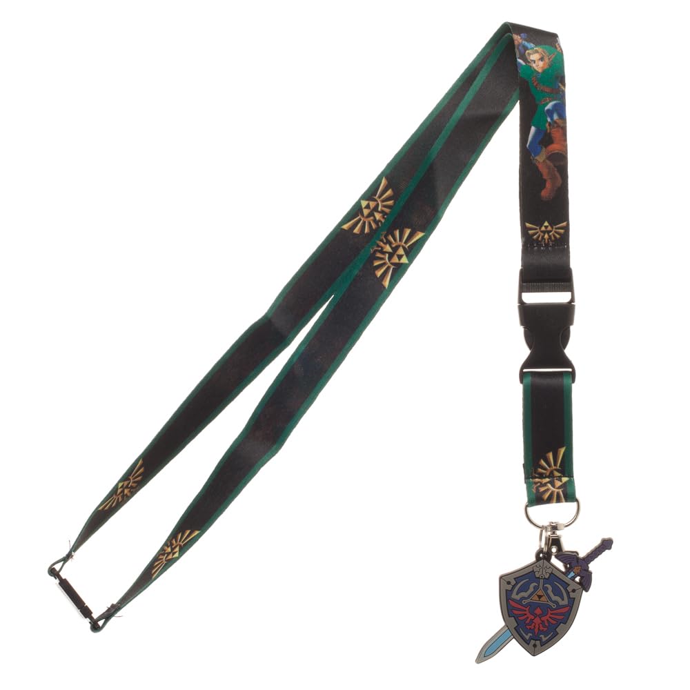 Bioworld Unisex Green The Legend Of Zelda Link Lanyard