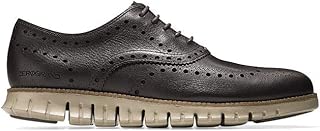 Cole Haan Men's Zerogrand Wingtip Oxford 10 Ironstone Leather-Ivory