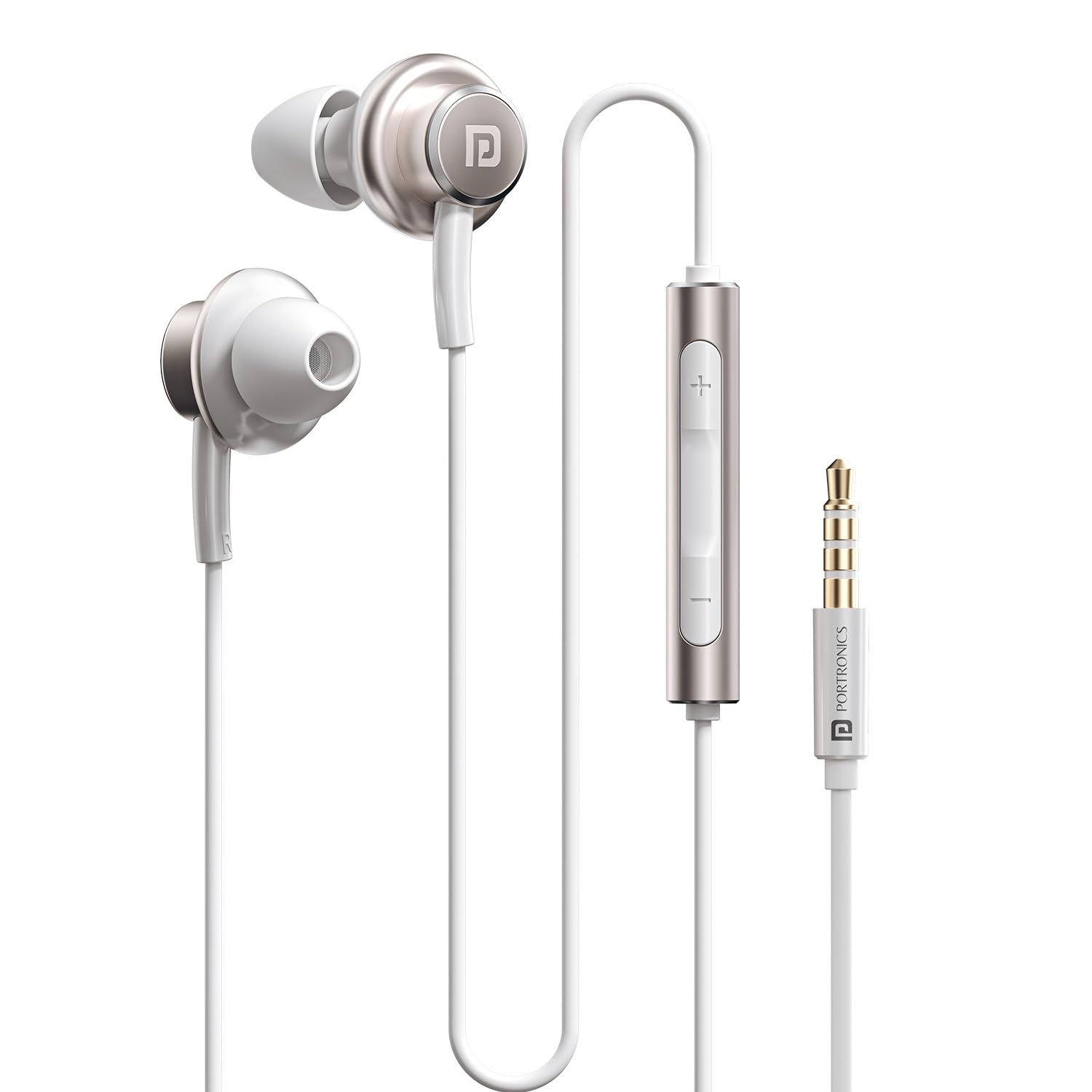 Portronics Conch Sigma A in Ear 3.5mm Aux Wired Earphones with in