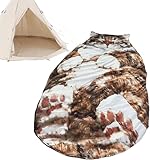 Giant Fluffy Plush Cat Sleeping Bag for Adults - Cozy, Soft, and Warm Animal-Shaped Envelope for Camping and Travel