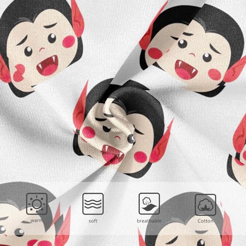 Joisal Girls Underwear Toddler 2t Cotton Panties Little Girl Cartoon Underpants Briefs Cute Vampire Faces White3