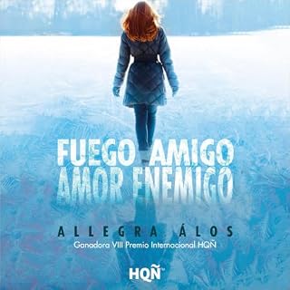 Diseño de la portada del título Fuego amigo, amor enemigo