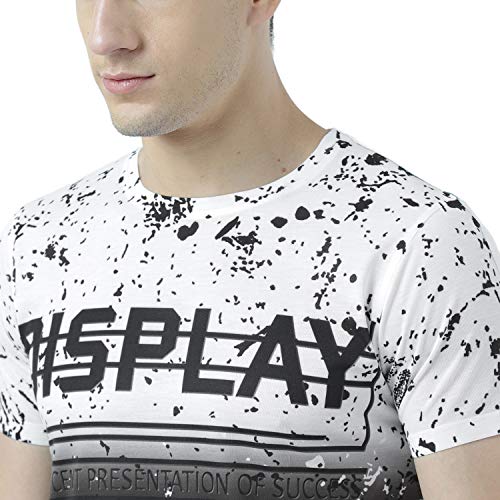 Image of wear your mind Men's Printed Regular Fit T-Shirt