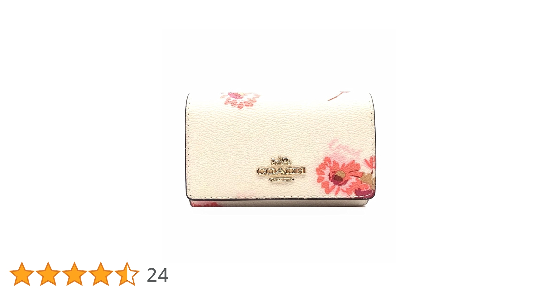 【美品】COACH キーケース ホワイト　ケース COACH コーチ ☆COACH☆ ファイブ リング キー ケース チョーク