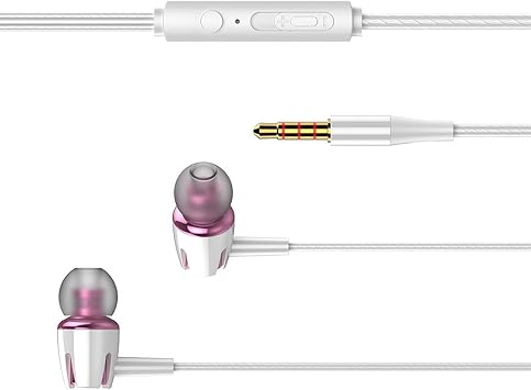 Wire Ear Buds - 3.5mm duals Driver Audio In Ear Headset, Silicone Glow EarBuds | Noise Isolate Audio Set | Compatible Stereo Surround Sound Cable Earphones For Listening Music gamingg Mobile Computers
