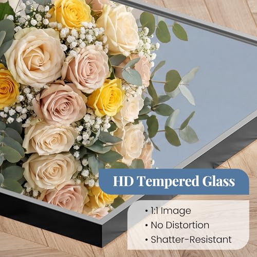 Image of NEWBULIG 30 inch x 48 inch Black Rectangle Bathroom Mirrors for Wall, Morden Wall Mirror with Metal Frame, Tempered Glass, Vanity Mirror for Over Sink, Entryway, Living Room, Anti-Rust