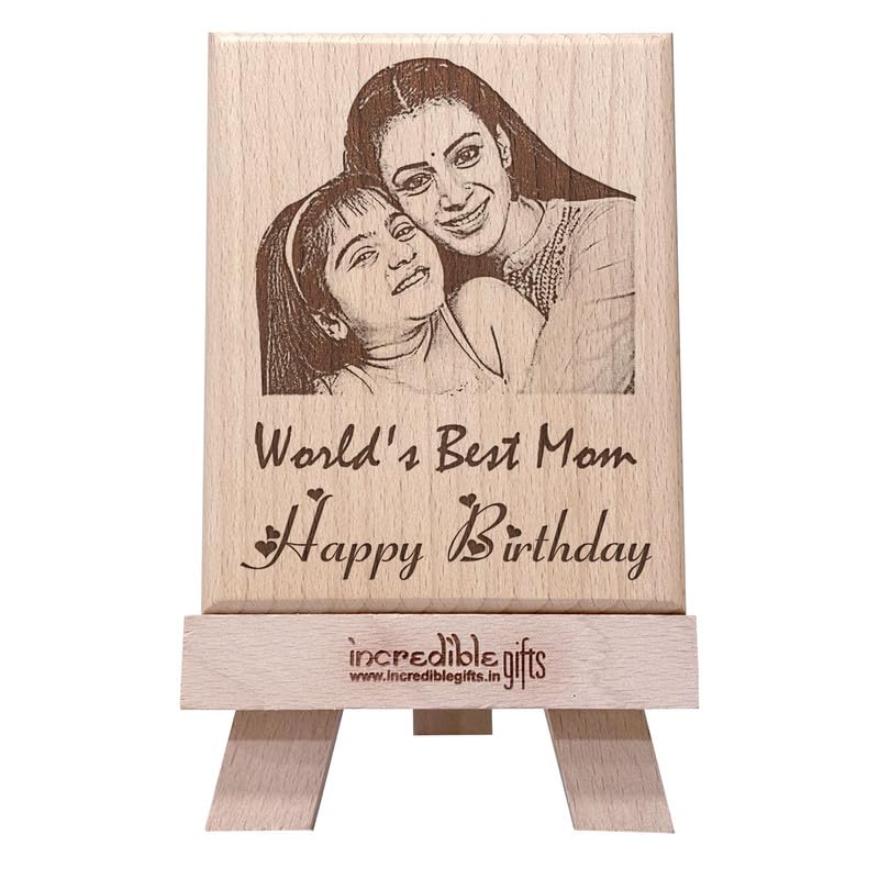 Incredible Gifts World’s Best Mom Customized Engraved Photo Frame...