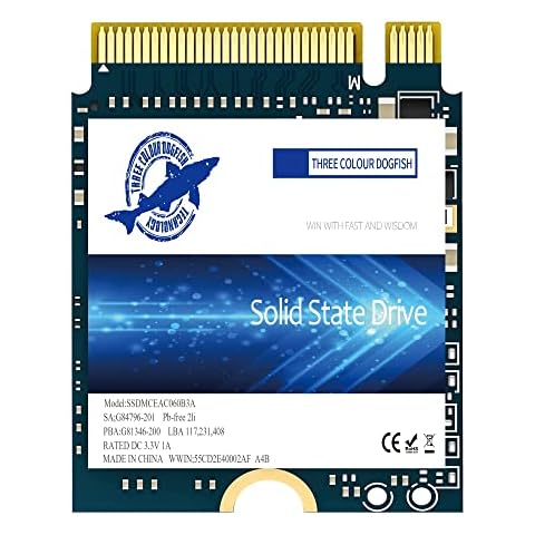 Dogfish SSD 1TB M.2 2230 NVMe PCIe Gen 3.0 x4 Interne Solid State Drive, Gaming SSD Cover