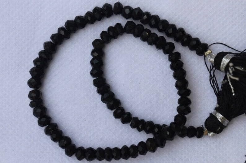 Perles rondes noires facettées 3mm pour réparer et enfiler un collier