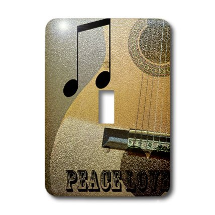 Interrupteur sur le thème musique guitare pour décorer un studio de son - 3