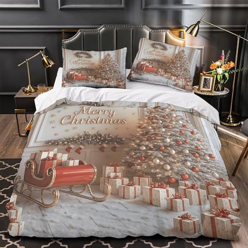 Parure de lit Teckel de Noël hypoallergénique housse de couette - 2