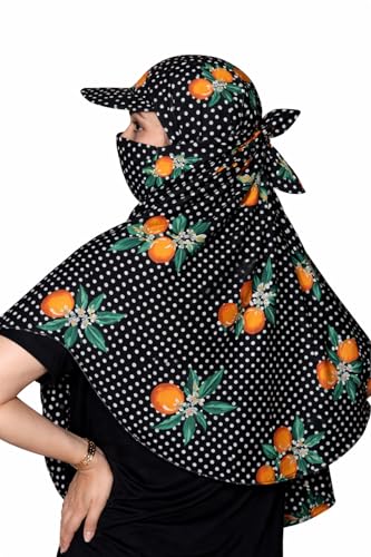 Image of Kavach Ready-to-wear Printed Fashionable full face covering comfortable soft Mask Scarf for pollution sun dust heat protection in summer
