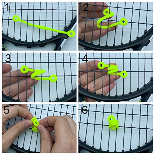 Tannius Tennis Racket Vibration Dampener, 3 Designs(4-6 Packs), Racket String Shock Absorber, Great Tennis Gift #TOP4