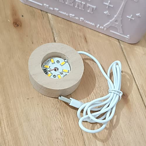 Luminária De Mesa Led Bola De Cristal Lua Astronauta São Jorge Arvore da Sabedoria Nossa Sra Apareci