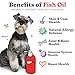 Fish Oil for Dogs - Healthy Skin & Coat, Salmon, Pollock, All Natural Supplement for Pets, Itching Scratching Allergy & Inflammation Defense, Omega 3 EPA DHA, Brain & Heart Health, 64 oz