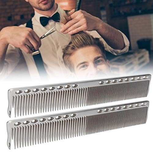 2 Peines de Acero Inoxidable para Corte y Estilo miniatura 2