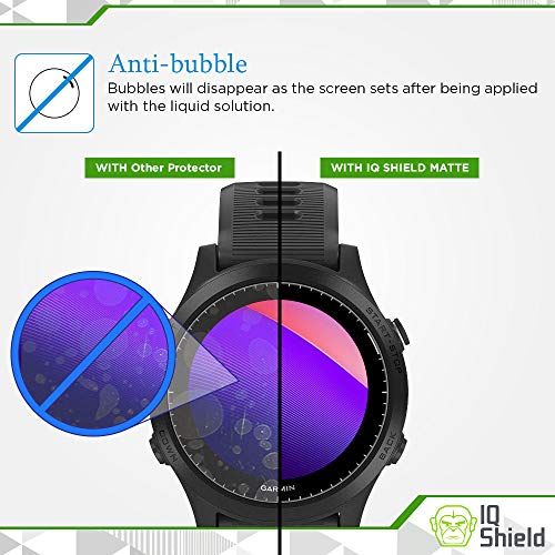 Iq Shield Matte Screen Protector Compatible With Garmin Forerunner 945 (6-Pack) Anti-Glare Anti-Bubble Film #TOP5