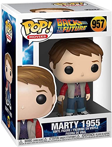 Pop Back To The Future - Marty Mcfly 1955 With Skateboard Funko Pop! Vinyl Figure (Bundled With Compatible Pop Box Protector Case),Multicolored,3.75 Inches #TOP1