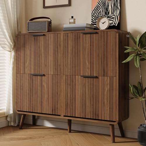 Witimisy Moderno zapatero de madera de nogal