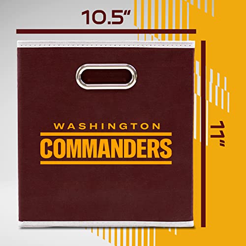 image for Franklin Sports Washington Commanders NFL Storage Bin - Collapsible Cu