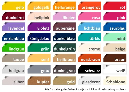 Wandtattoo - Weltkarte Größe:220x110cm Farbe: gold