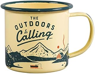 Gentlemen's Hardware GEN321 Enamel Mug Outdoors, Yellow