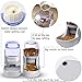 Pets Feeder Set Dog Feeder Cats Feeder with Water Dispenser Automatic Gravity Big Capacity Pets Feeder Auto for Small Medium Big Cats Dogs (Gray)