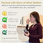 Sugar-Free Hair, Skin & Nails Gummies | Full Complex + 5,000 mcg Biotin | Supports Hair Growth, Vibrant Skin, & Strong Nails for Women & Men | Vegetarian, Non-GMO Verified, Made in USA - Image 5