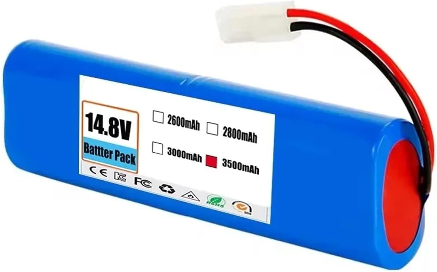 14.8V Battery Pack, Compatible For Qihoo，Compatible For 360，S6 Robotic Vacuum Cleaner Spare Parts Accessories Replacement Lithium Battery(3500mAh)