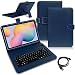 Produktbild Tablet Hülle kompatibel für Xiaomi Mi Pad 5 / Pro 11 Zoll Tasche Tastatur Bluetooth Keyboard QWERTZ Schutzhülle Cover Standfunktion Schutz Case, Farben:Blau