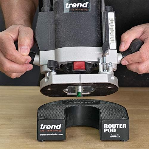 Router Pod Stand for Workbench Safety and Storage