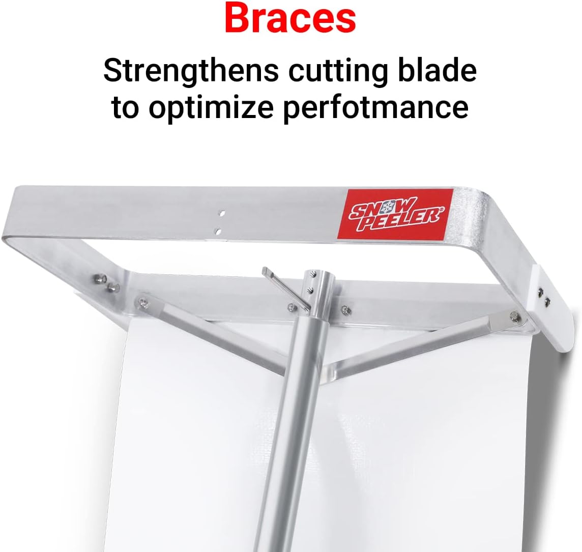 Review SNOWPEELER Roof Snow Removal Tool 20 ft. Reach Aluminium Roof