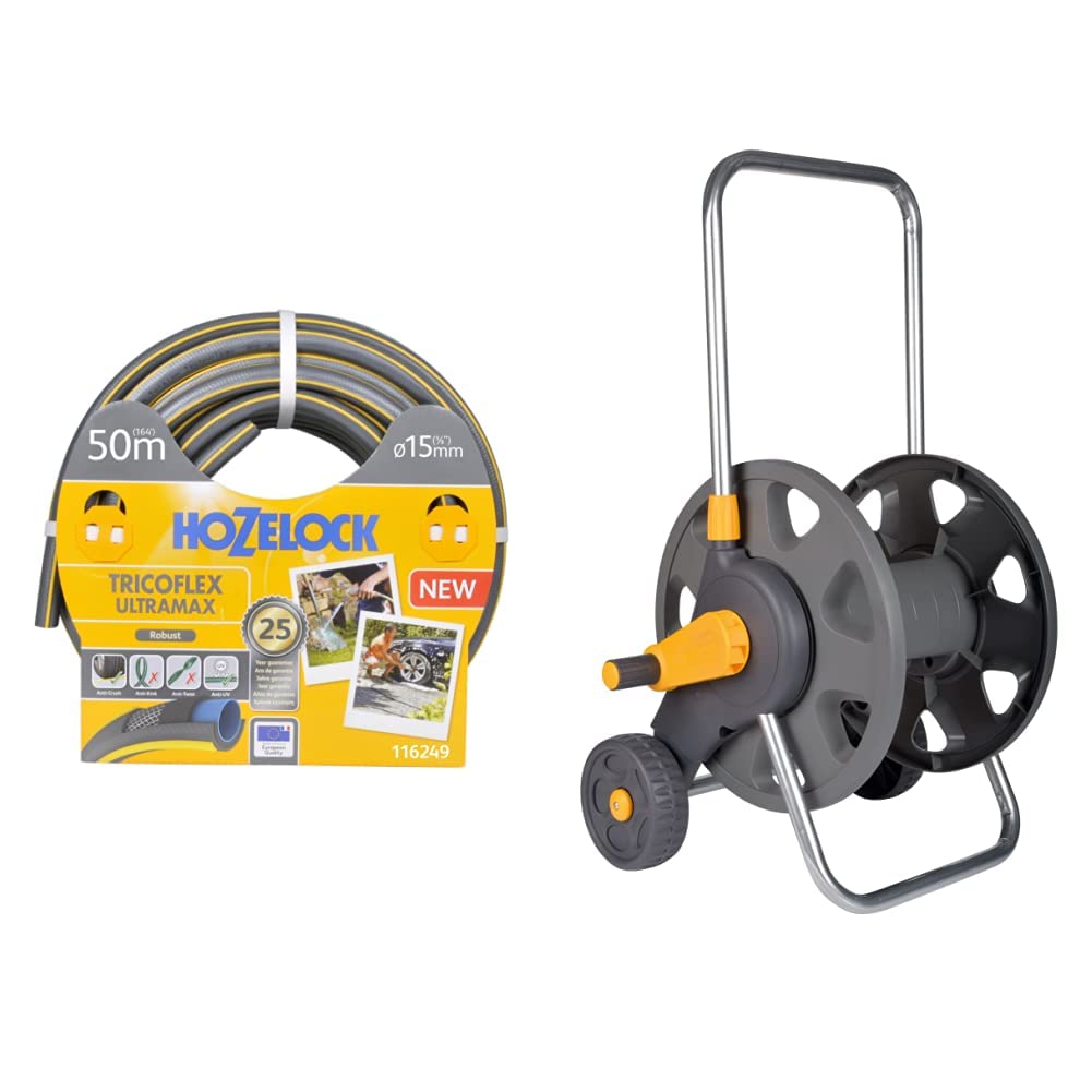 Tuyau 50 m Tricoflex Ultramax Hozelock 15mm pour en finir avec les nœuds et le transport lourd