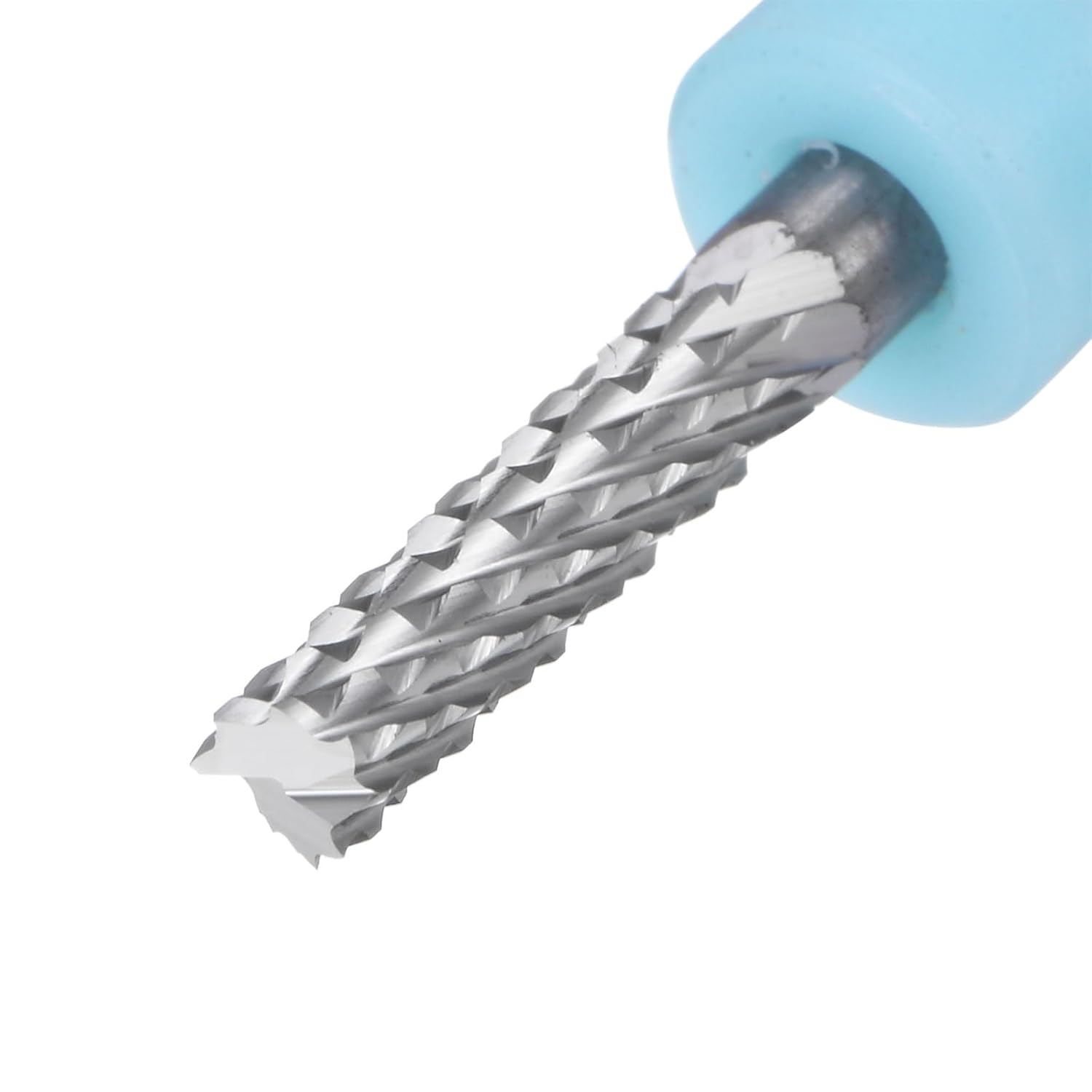 HARFINGTON 10pcs End Mill Bits 3.175mm Solid Carbide CNC Router Bits Engraving Cutter Tools for PCB Circuit Board Milling Machine Wood Carving, 1/8" Straight Shank
