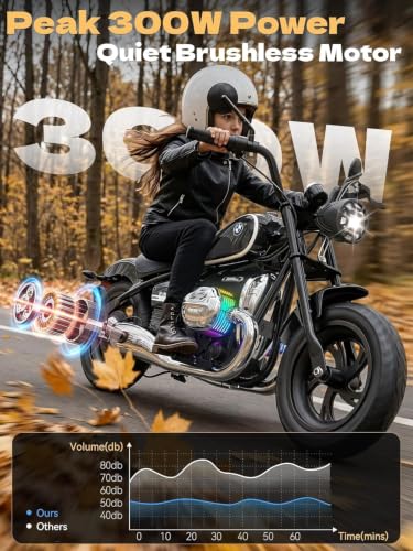 Image of ANPABO Licensed BMW 24V Kids Electric Motorcycle for Kids 5-8, Black
