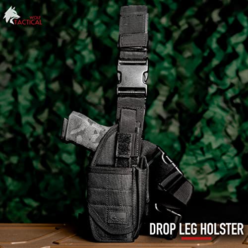 Wolf Tactical Drop Leg Holster For 9Mm Thigh Holster For Men Leg Holster For Pistols Drop Holster Leg Strap Airsoft Holster #TOP2