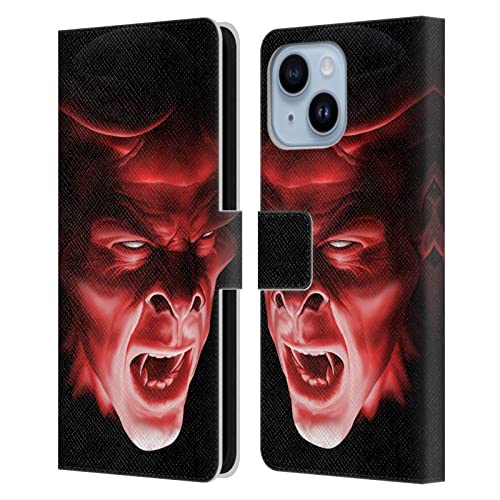 Protégez votre iPhone 14 Plus avec l'étui portefeuille Tom Wood Démon Fantôme anti-rayures