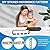 Solar Backlit Address Sign with Separate Solar Panel, IP65 Waterproof LED Lighted House Number Plaque with 3 Color Temperature, Horizontal & Vertical Mounted Sign for Visitor, 911, Mailman, Ubereats