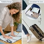 Ytonet Foldable Garment Bags for Travel, Convertible Travel Sports Duffel Bag, Blue, Foldable