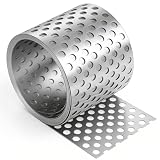 PWGHWG Aluminium Traufgitter 7 m × 7,8 cm Lüftungsgitter Silber Vogelschutzgitter, Lüftungsband für Fassaden- und Dachbelüftung