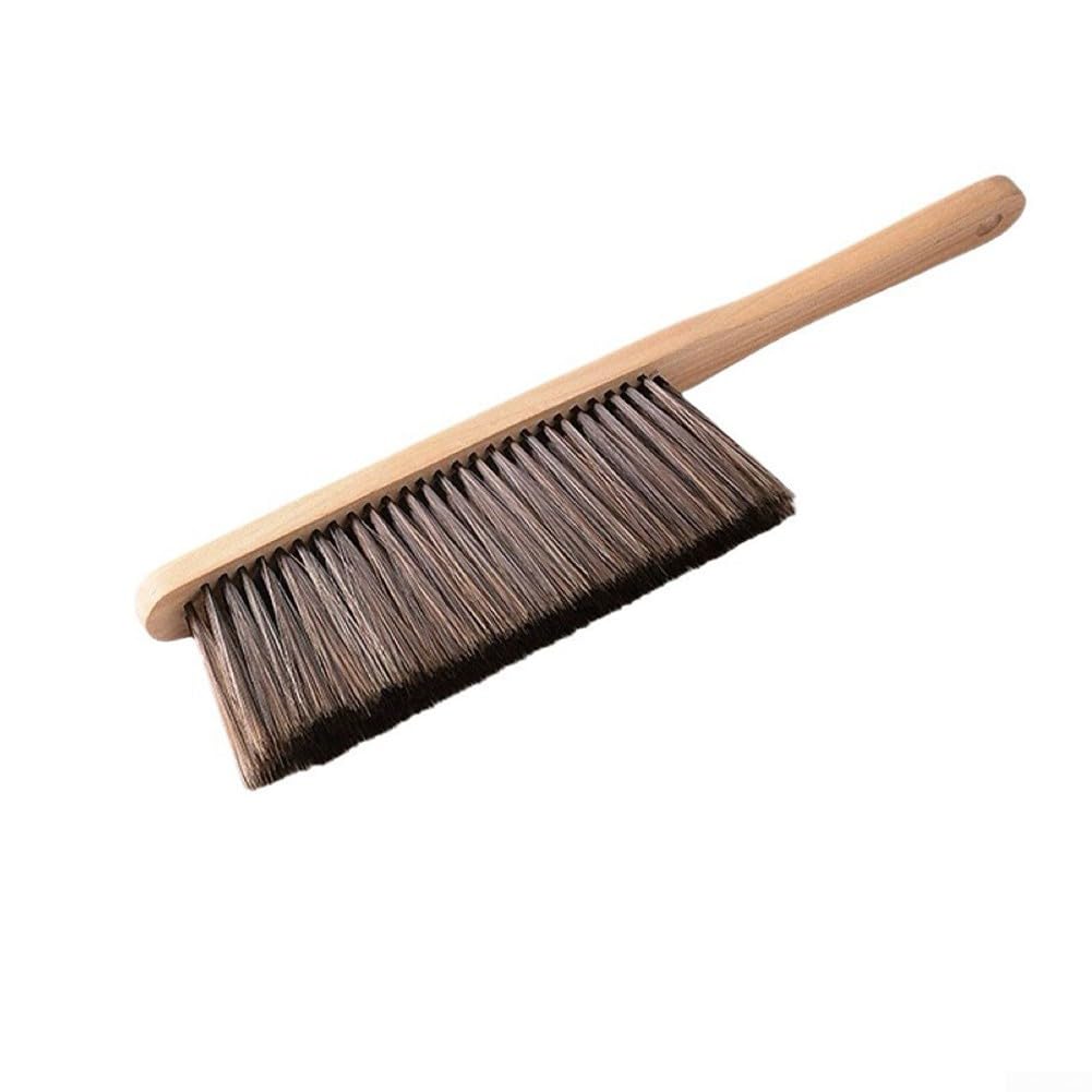 36cm Wooden Handle Fireplace Brush Head for Hearth and Fireside Cleaning for Long-Lasting Use, Designed to Reach Corners and Edges for Thorough Maintenance of Indoor Fireplaces