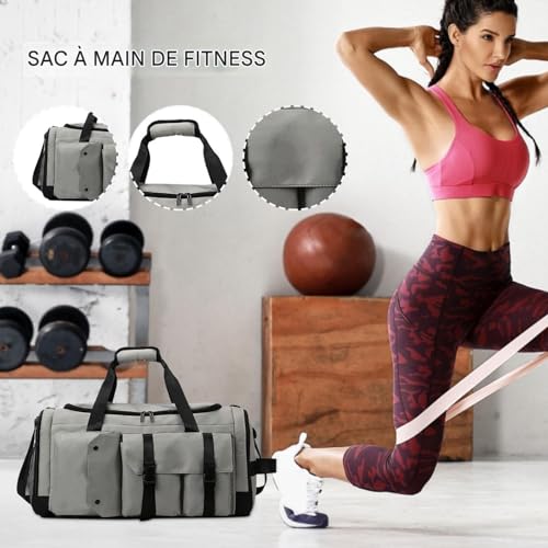 Gants d'intérieur et vêtements protégés dans ce grand tote gym - 2