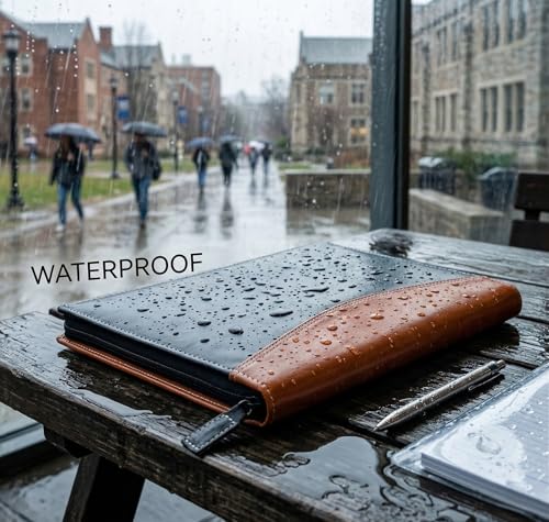 Image of STREPE ZK 20 Leafs A4 Document File Folder for Offices, Multipurpose Professional Leather File Folders for Documents and All Type of Papers and Certificates